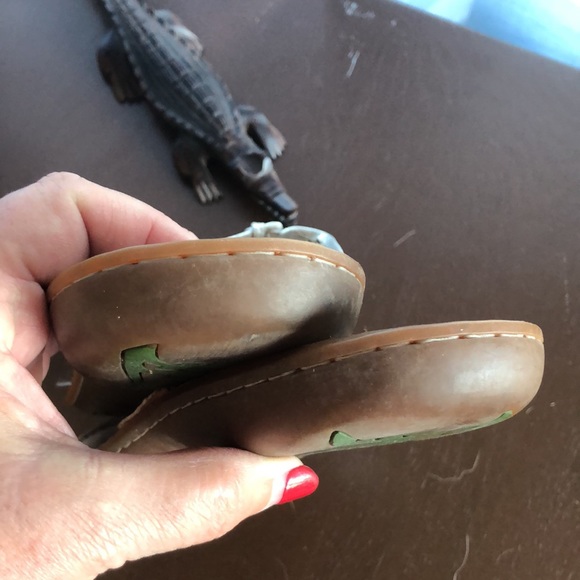 Silver Sandals sz 12 - Picture 5 of 8